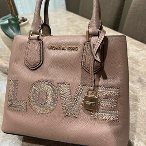 Michael Kors Love Satchel in Blush